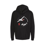 Chandail manche longue noir - Logo coeur & dos - Parachute Mtl