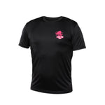 T-Shirt technique Noir - Storm Pink Girls