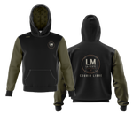 Hoodie Confortable Noir & Kaki - Route - La Meute