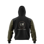 Hoodie Confortable Noir & Kaki - Route - La Meute