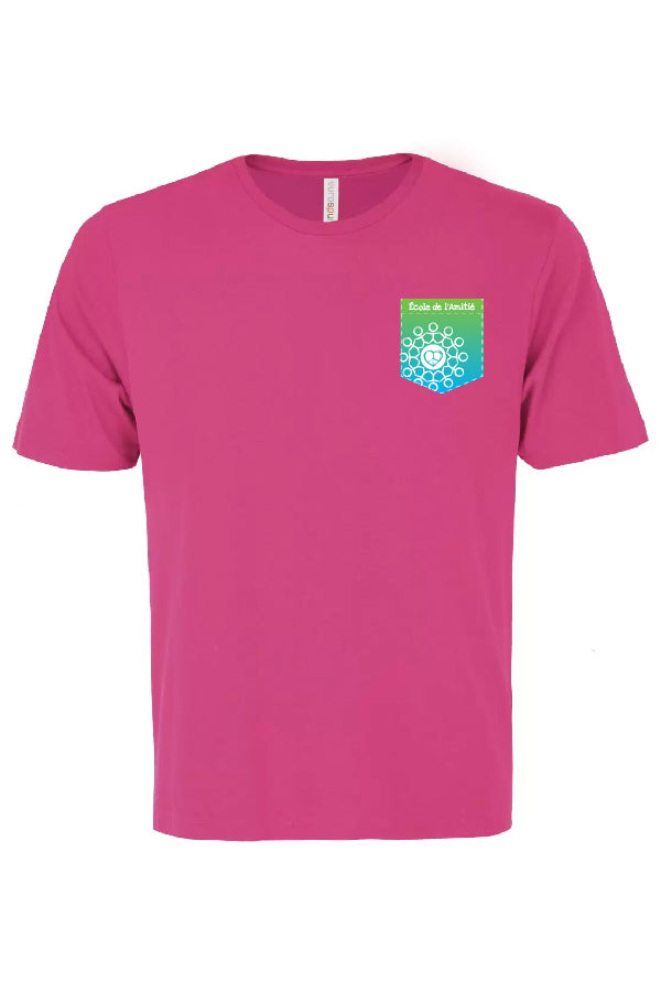 T-shirt framboise avec 3 choix de poche  - L'Amitié