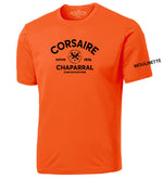 T-Shirt performance orange extrême ANIMATEUR - Corsaire-Chaparral
