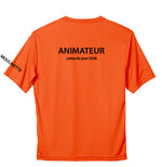 T-Shirt performance orange extrême ANIMATEUR - Corsaire-Chaparral