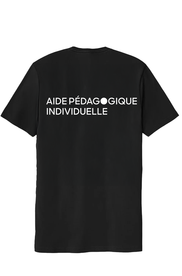 T-Shirt noir Aide pédagogique individuelle - CLG