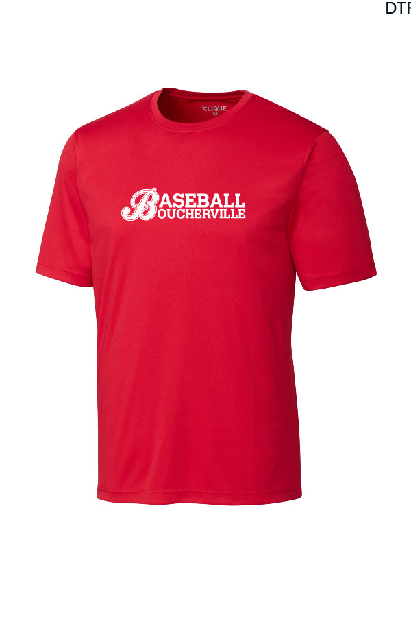 T-Shirt manche courte rouge logo devant - BB