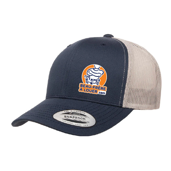 Casquette Marine filet Argent - Beau-frère à louer