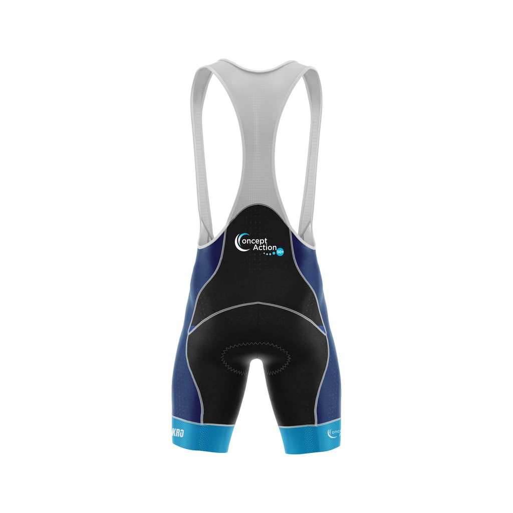 Bib de vélo Classic Noir & Bleu - Concept Action 50+