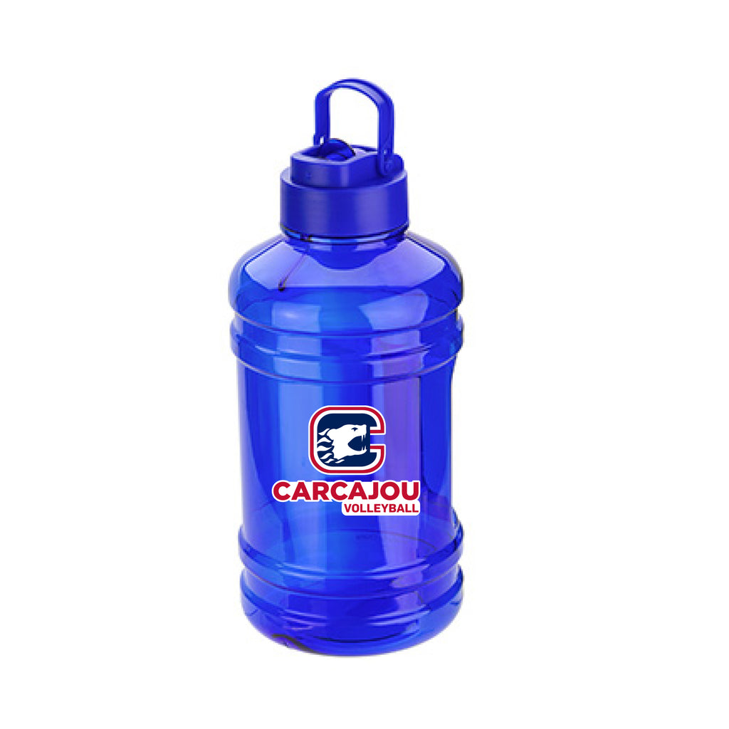 Méga bouteille d'eau 75 oz bleu - Club Carcajou