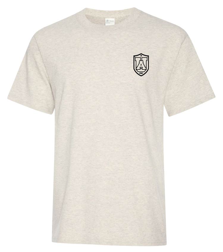 T-Shirt avoine - Logo UA noir au coeur - Ulysse Académie