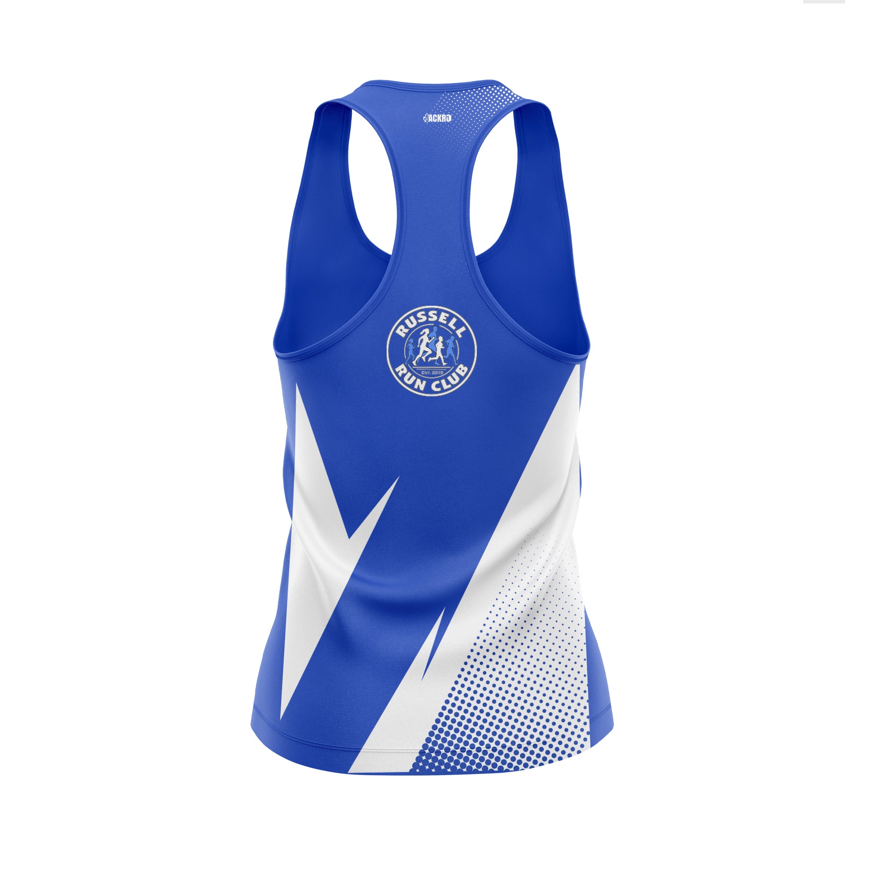 Singlet - Camisole marathon - Bleu - Russell Run Club