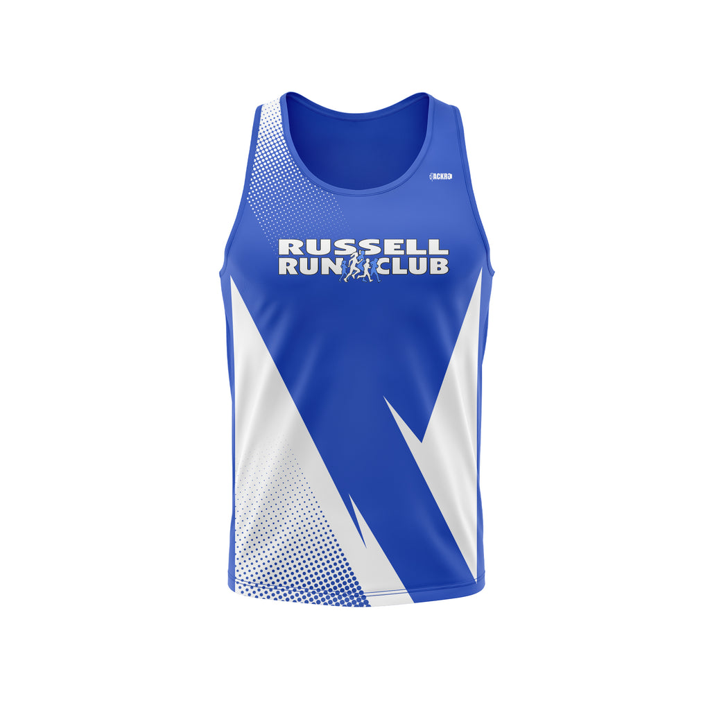 Singlet - Camisole marathon - Bleu - Russell Run Club