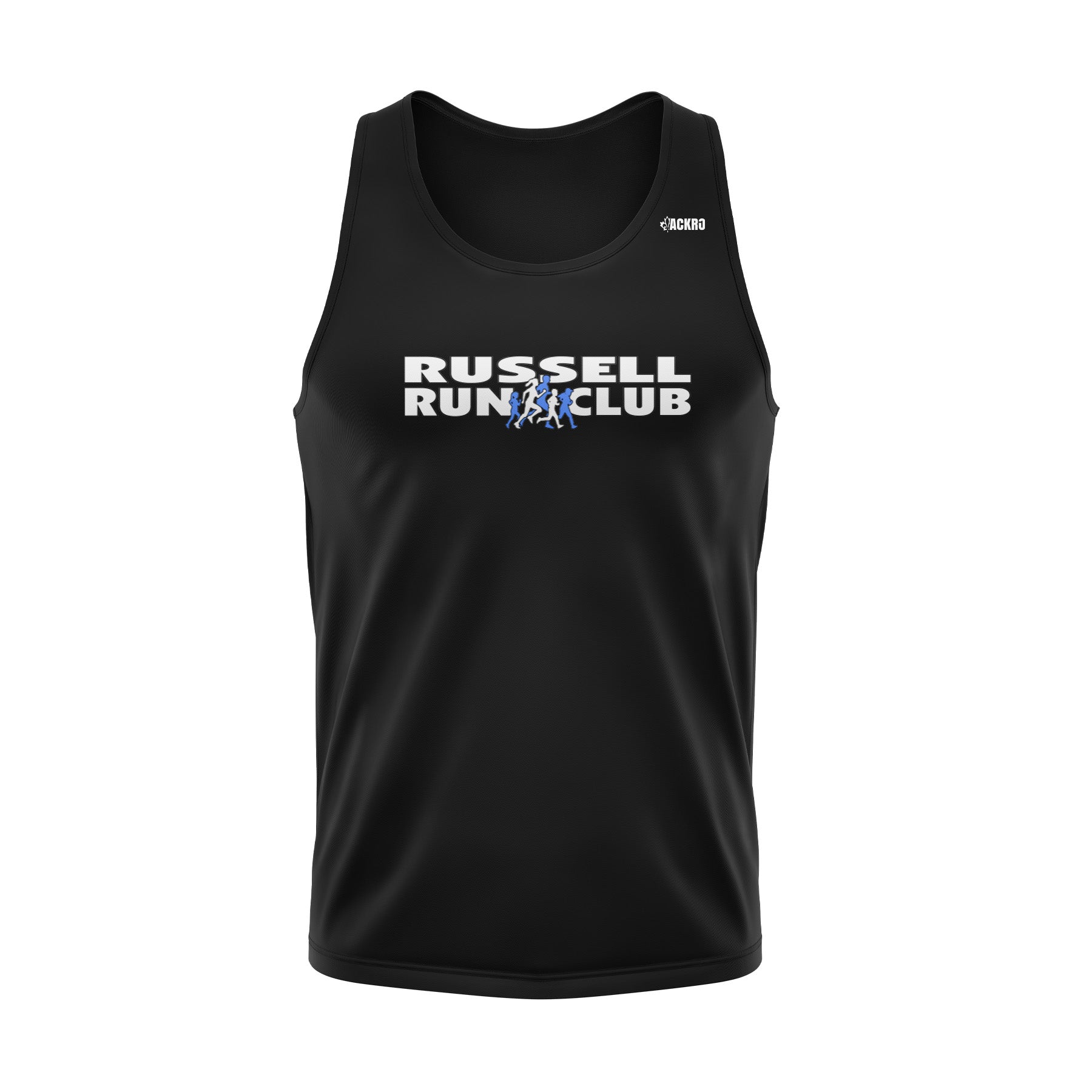 Singlet - Camisole marathon - Noir - Russell Run Club