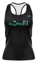 Camisole Sportive - Noir & Turquoise - Ma Zone Fit