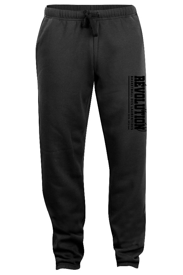 Pantalon jogging Noir ton sur ton - Club de Basketball Révolution