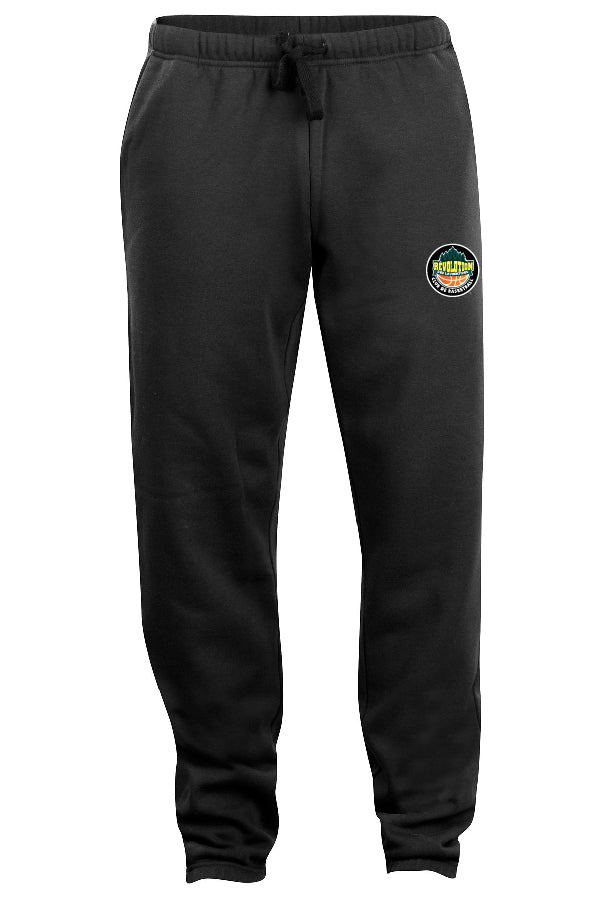 Pantalon jogging Noir - logo rond - Club de Basketball Révolution