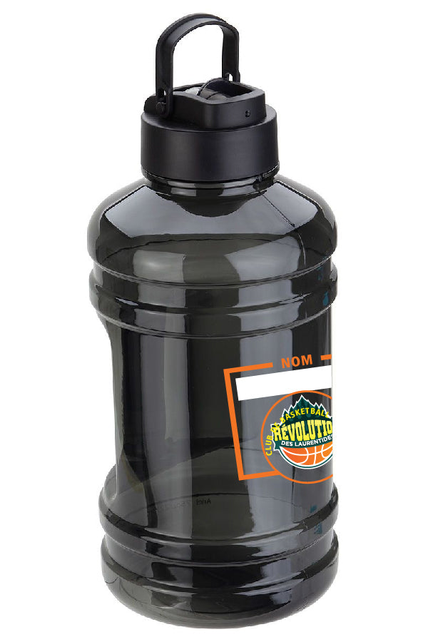 Méga bouteille d'eau 75 oz - Club de Basketball Révolution