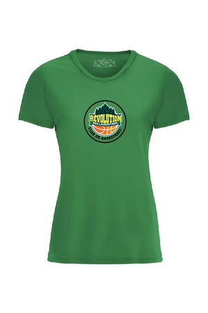 T-shirt classique Vert Kelly - Club de Basketball Révolution