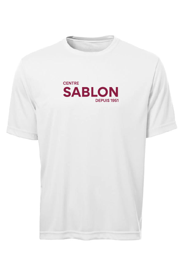 T-Shirt blanc tissu technique - Centre sablon