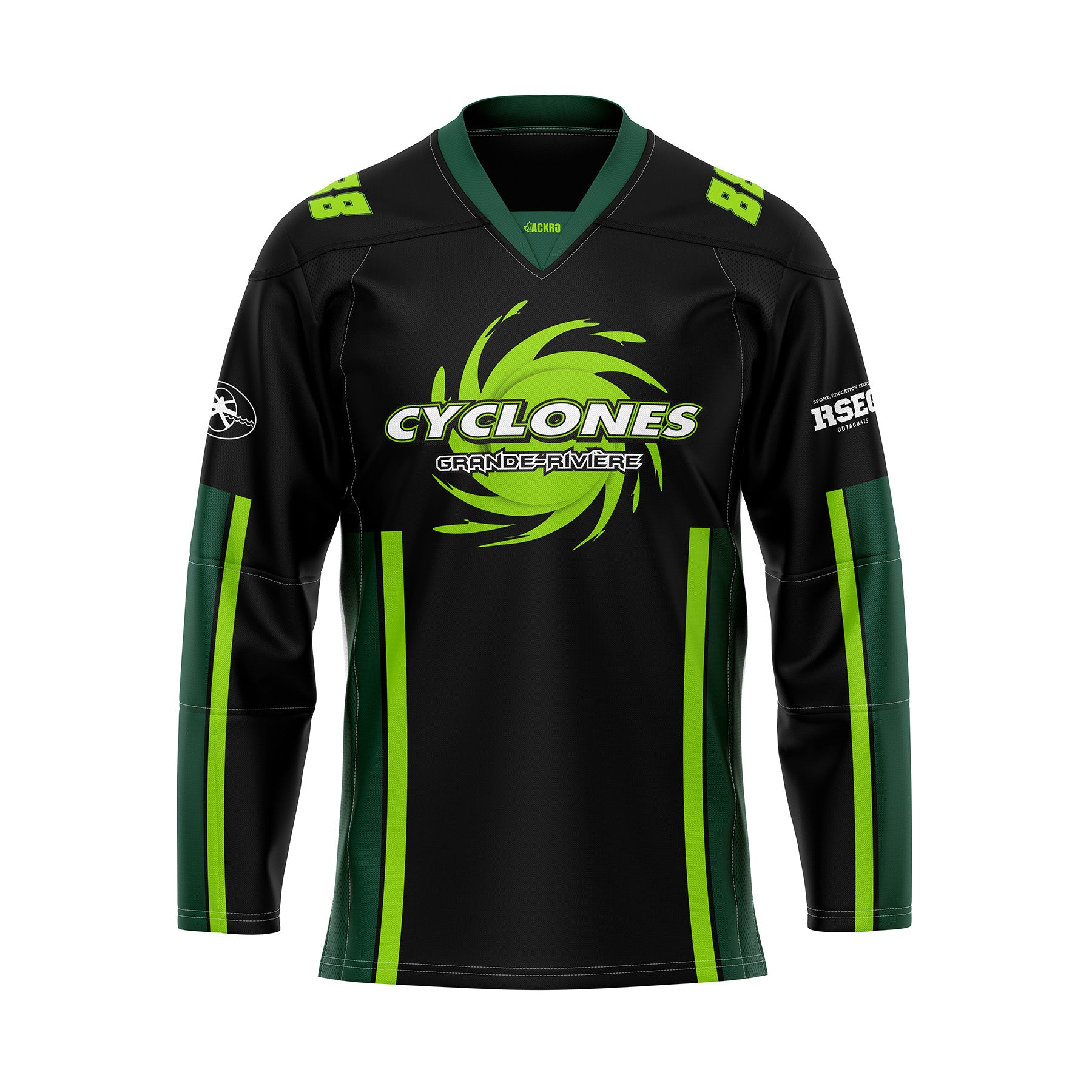 Hockey Chandail & bas Foncé & Pâle - CYCLONES - ESGR