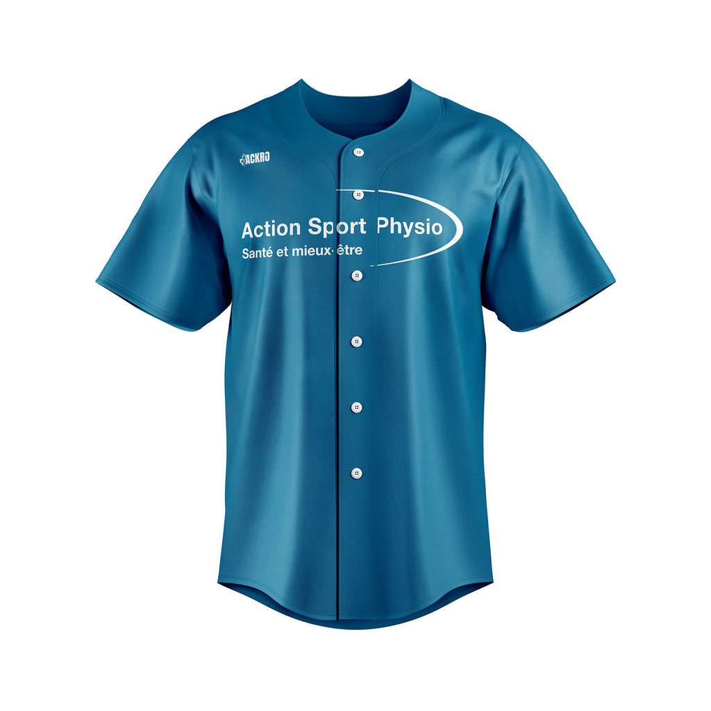 Chemise de baseball à bouton - Action Sport Physio