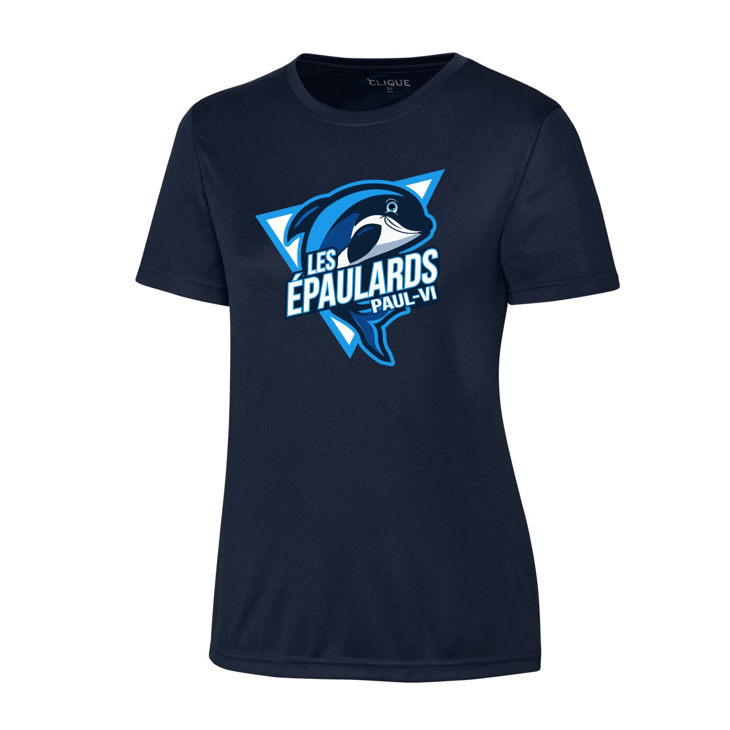 T-shirt Technique marine - Les Épaulards - École Paul-VI
