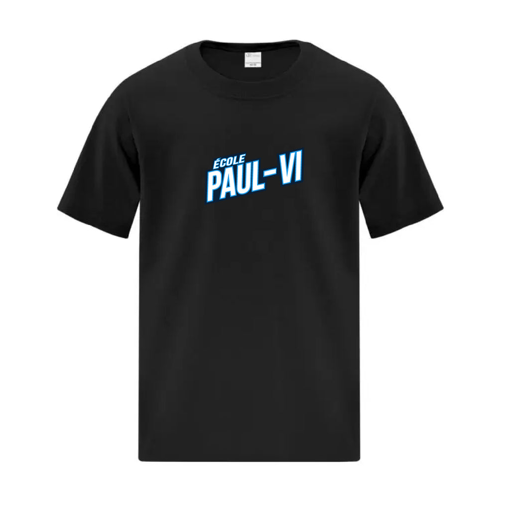T-shirt noir de coton - École Paul-VI