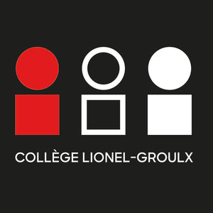 Pantalon jogging noir logo Collège Lionel-Groulx  - CLG