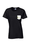 T-Shirt noir à poche- EDO
