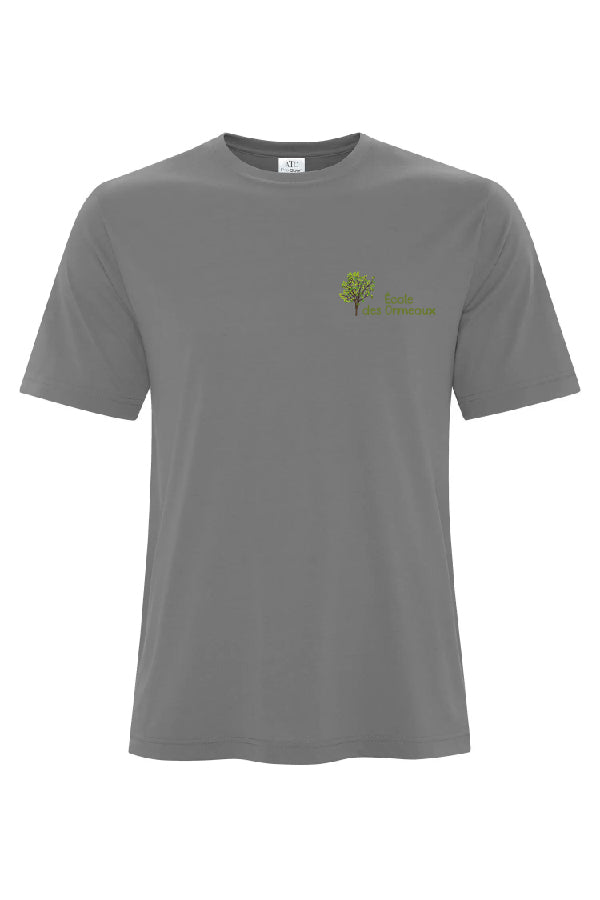 T-shirt 100% polyester gris charbon logo au cœur - EDO