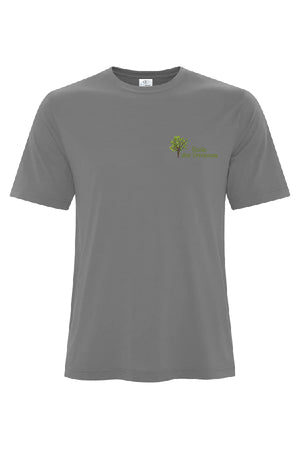 T-shirt 100% polyester gris charbon logo au cœur - EDO