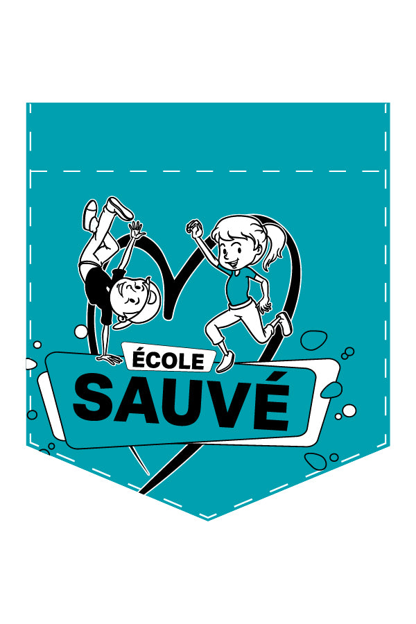 T-shirt marine avec 3 choix de poche  - École Sauvé