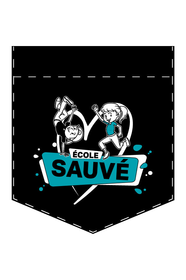 T-shirt marine avec 3 choix de poche  - École Sauvé