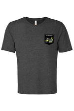 T-shirt gris fonce chiné avec 3 choix de poche  - École Girouard