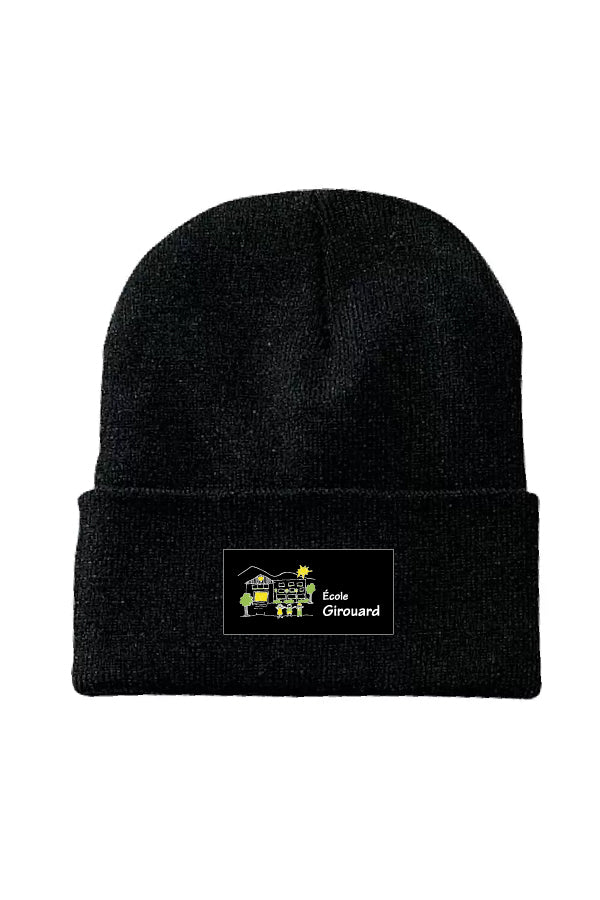 Tuque avec rebord noir - École Girouard