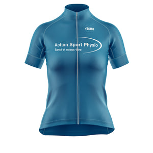 Jersey de vélo Élite bleu - Action physio sport