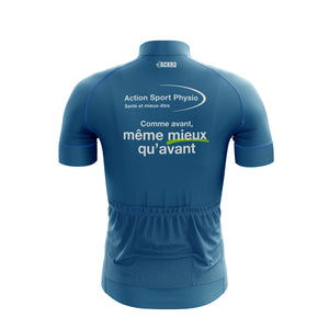 Jersey de vélo Élite bleu - Action physio sport