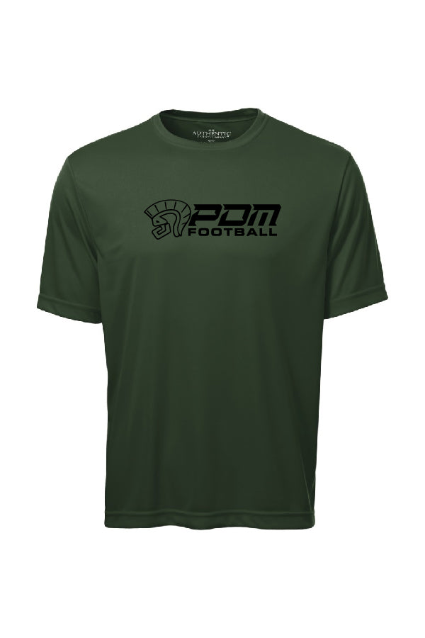 T-shirt d'équipe technique vert forest - PDM Football