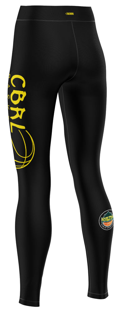 Legging long réversible avec 1 poche - Noir - Club de Basketball Révolution