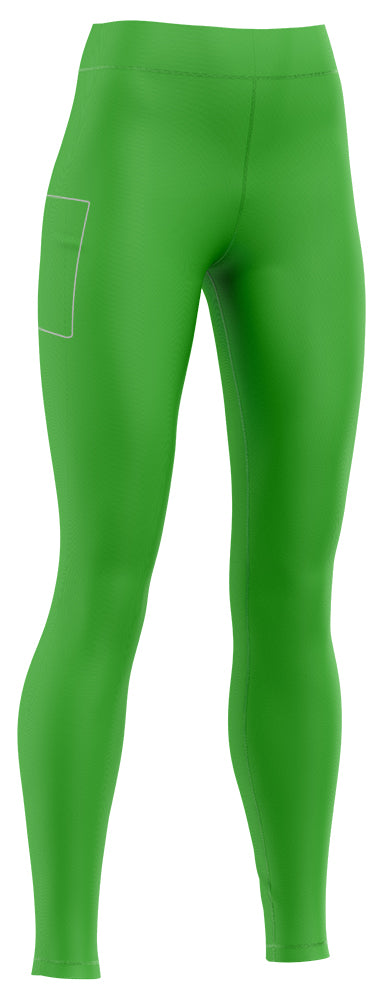 Legging long réversible avec 1 poche - Vert - Club de Basketball Révolution