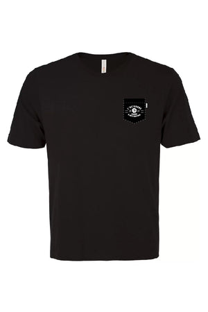 T-shirt a poche noir - L'Octogone