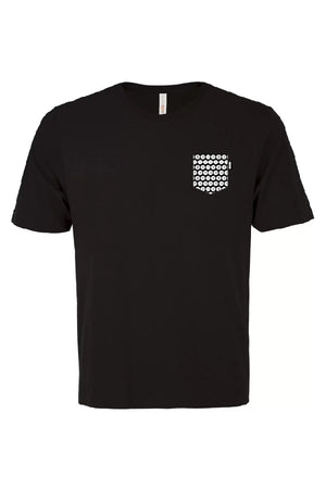 T-shirt a poche noir - L'Octogone