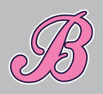 Short de sport charbon chiné Logo rose - BB