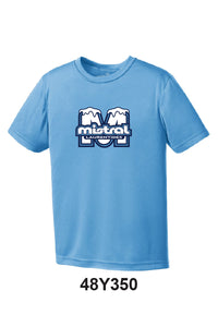 T-Shirt bleu carolina gros logo - Mistral
