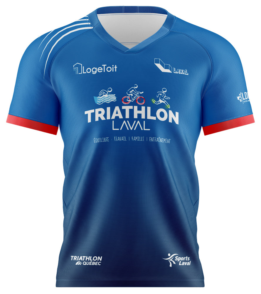 T-shirt technique tissu Italien - Triathlon Laval