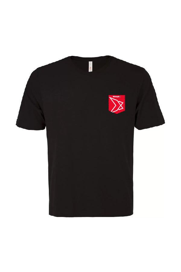 T-Shirt  noir à poche - Motoplex