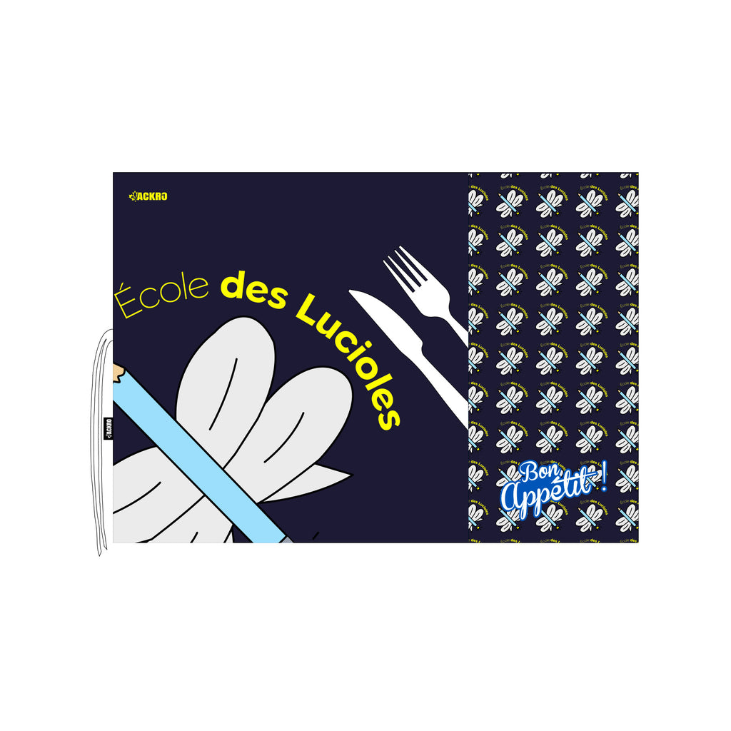 Napperon en tissu - École - École des Lucioles