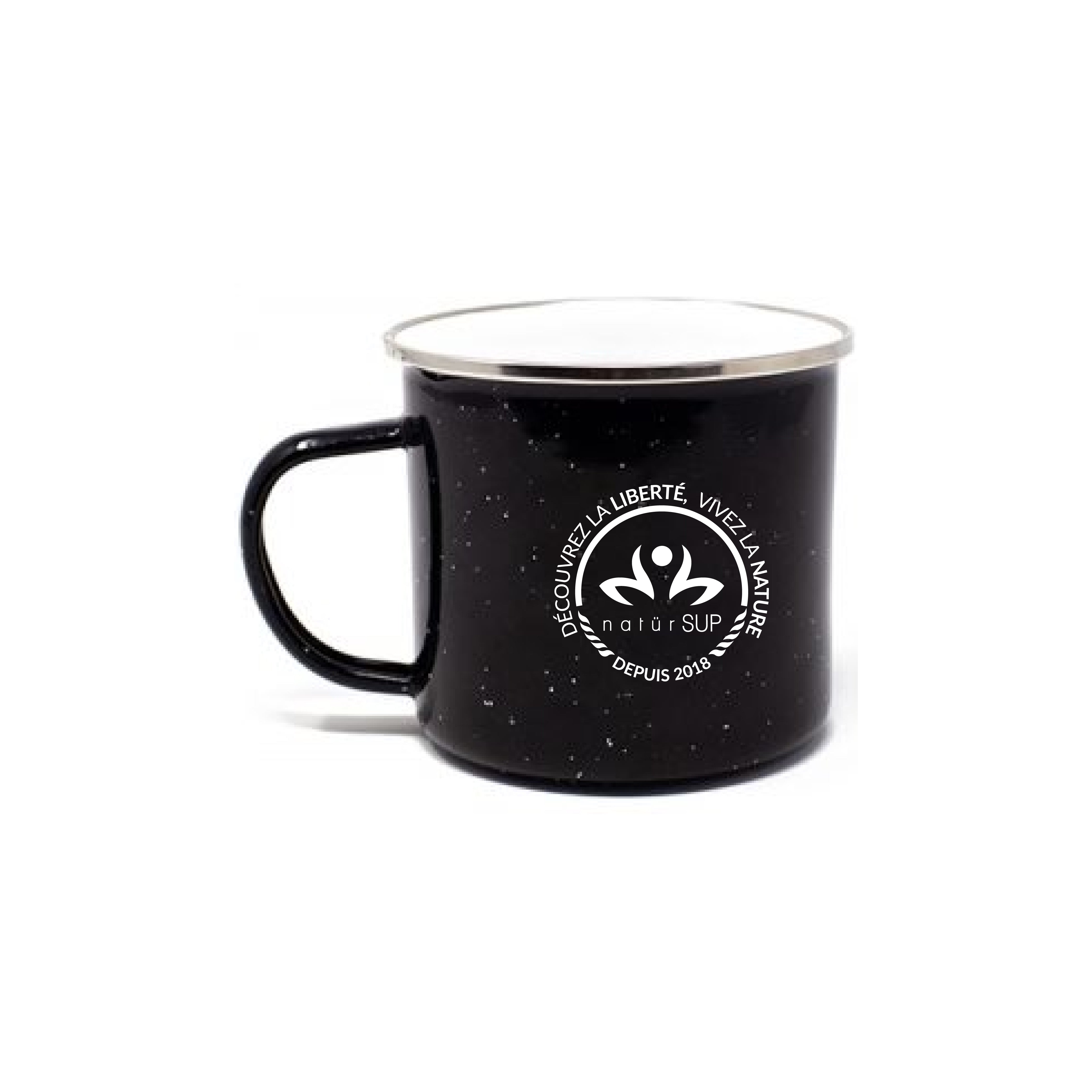 Tasse noir en étain - natürSUP