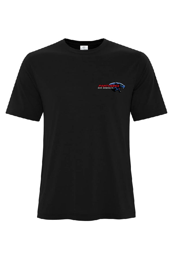 T-shirt 100% polyester noir logo au cœur - EDO Panthères
