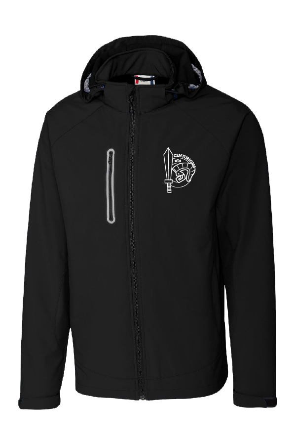 Manteau noir soft shell imperméable - PDM Football