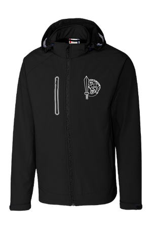 Manteau noir soft shell imperméable - PDM Football